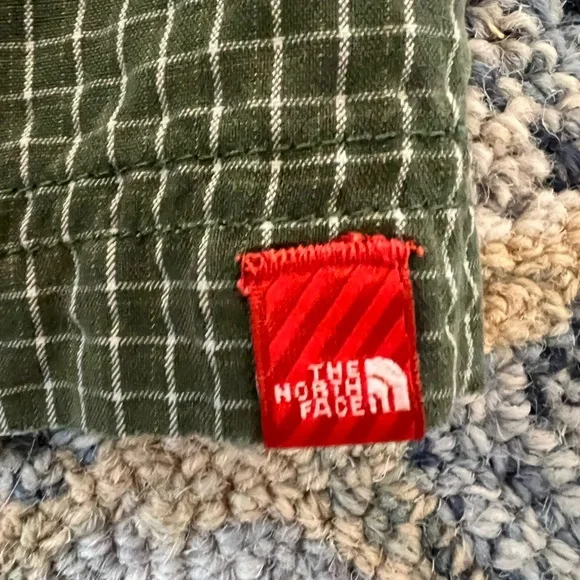 Green The North Face Checkered Short Sleeve Button Down - Picture 4 of 6
